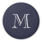 Ceramic Initialed Drawer Pull