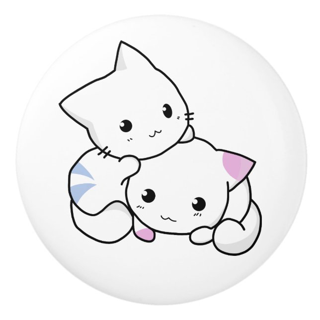 Ceramic Knob. Cat. Knob (Front)