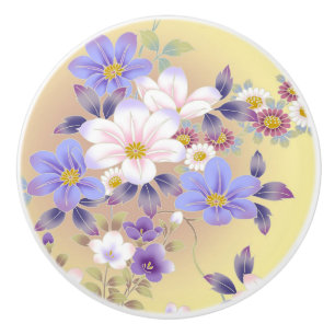 Ceramic Knob/Floral Ceramic Knob