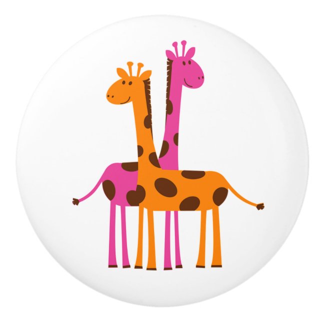 Ceramic Knob/Giraffes Knob (Front)