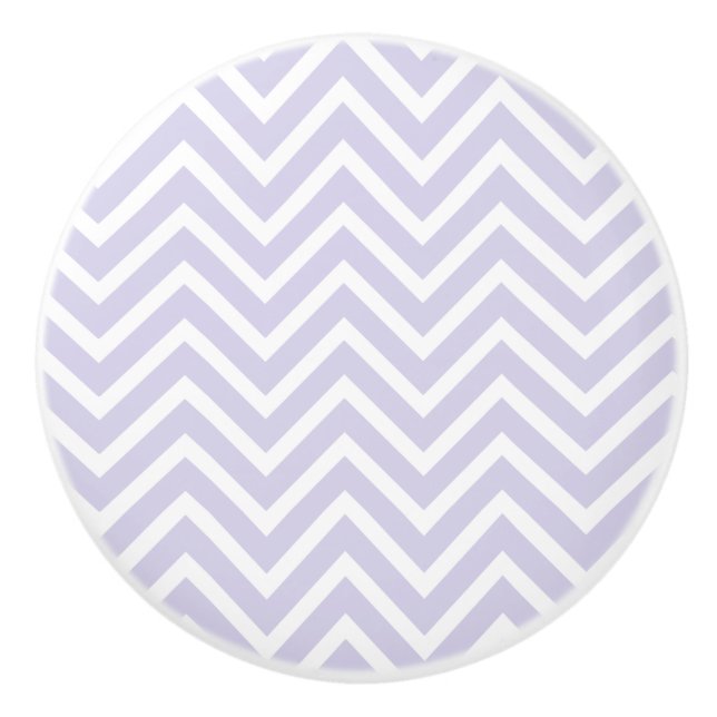 Ceramic Knob/Lavender Chevron Knob (Front)