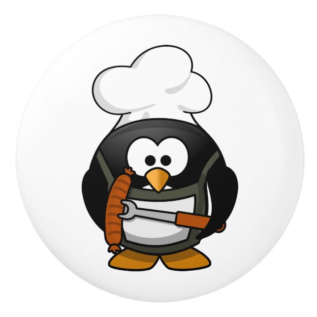 Ceramic Knob/Penguin Chef Knob (Front)