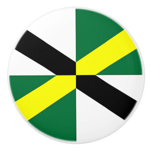 Ceramic knob pull with flag of Monterey, USA