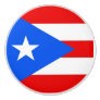 Ceramic knob pull with flag of Puerto Rico, USA