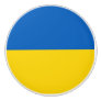 Ceramic knob pull with flag of Ukraine