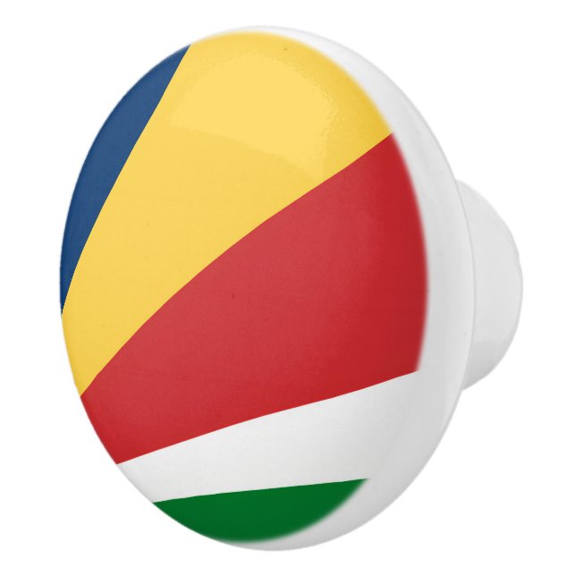 Ceramic knob pull with Seychelles Colors (Right)