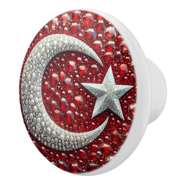 Ceramic knob pull with Turkish Colors (Right)