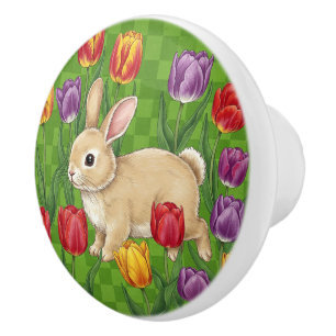 Ceramic Knobs, Kitchen Cabinet Knobs, Bohemian  Knob