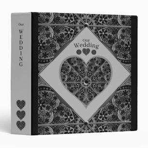 Ceramic Lace Black 3 Ring Binder