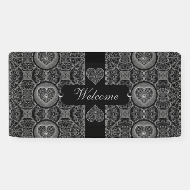 Ceramic Lace Black Banner (Horizontal)