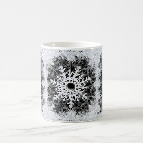 Ceramic Lace Black Christmas Magic Mug