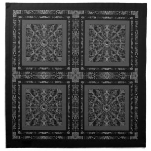 Ceramic Lace Black Cloth Napkin