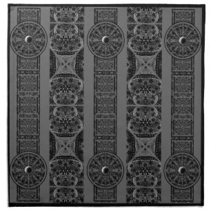 Ceramic Lace Black Cloth Napkin