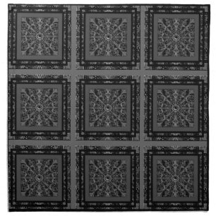 Ceramic Lace Black Cloth Napkin