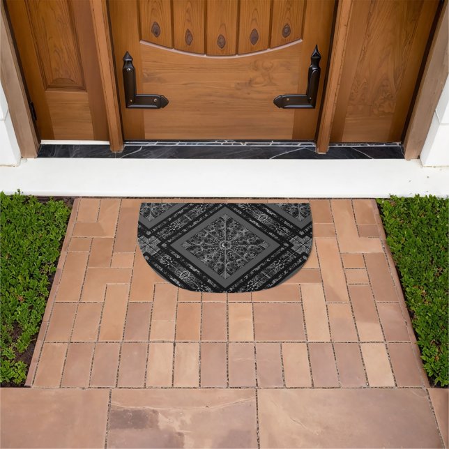 Ceramic Lace Black Doormat (Outdoor)