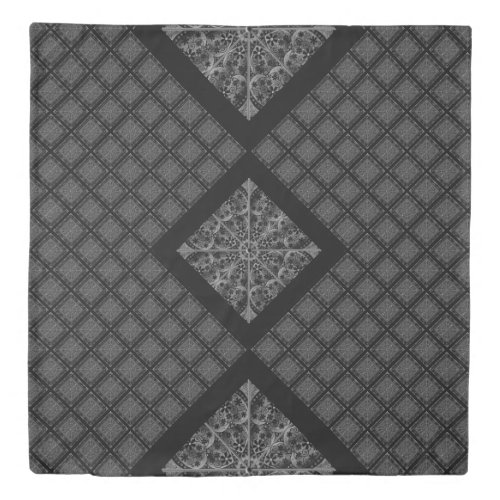 Ceramic Lace Black Duvet Cover
