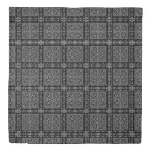 Ceramic Lace Black Duvet Cover