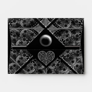 Ceramic Lace Black Envelope