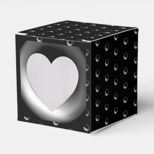 Ceramic Lace Black Favor Boxes