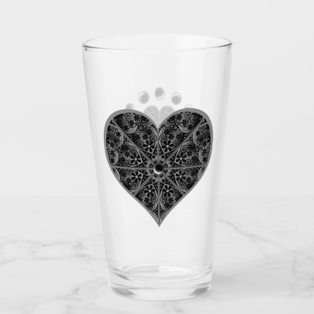 Ceramic Lace Black Glass (Front)