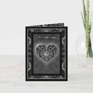 Ceramic Lace Black Invitation