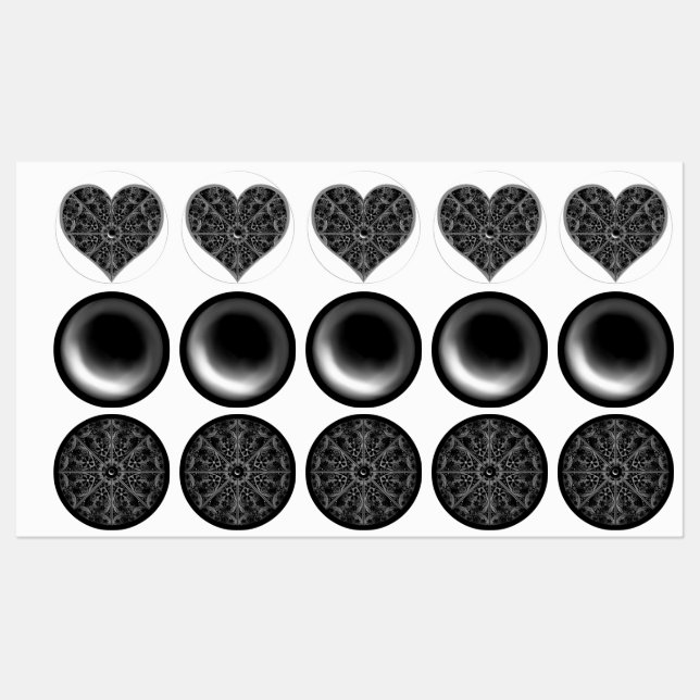 Ceramic lace Black Labels (Sheet)