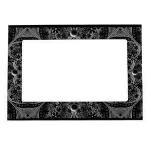 Ceramic Lace Black Magnetic Frame