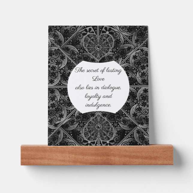 Ceramic lace Black Picture Ledge (Front)