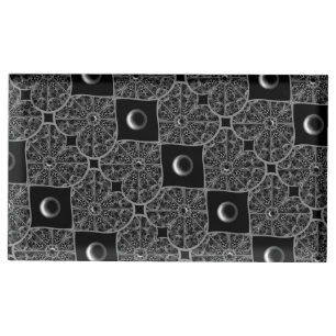 Ceramic Lace Black Place Card Holder
