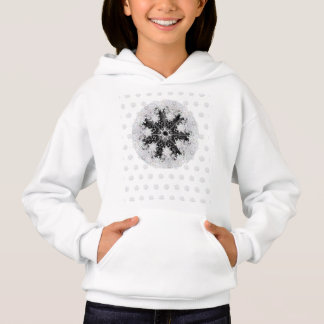 Ceramic lace black & snowflake hoodie