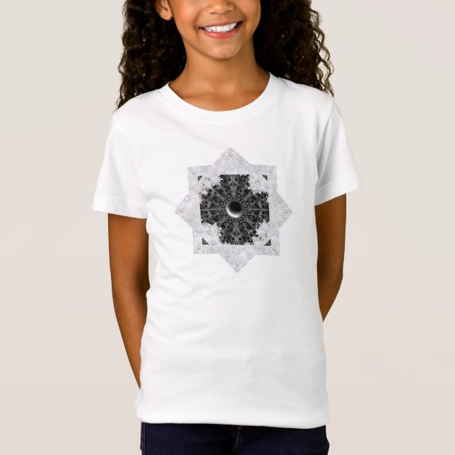 Ceramic lace black & snowflake T-Shirt (Front)