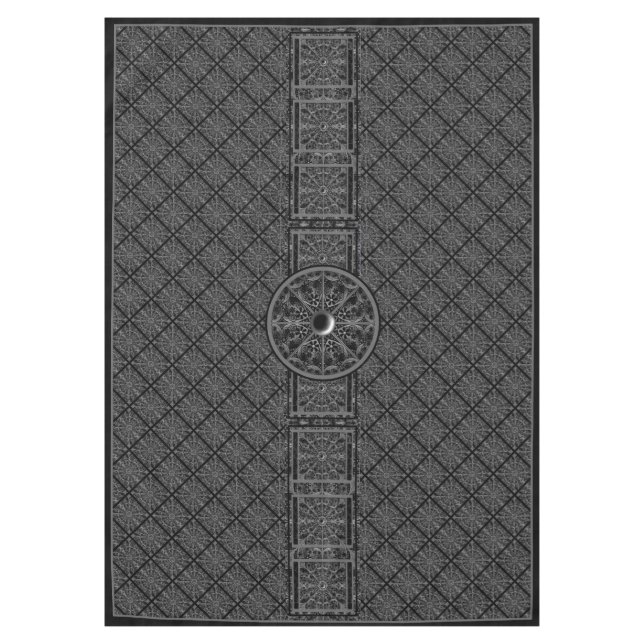 Ceramic Lace Black Tablecloth (Front)