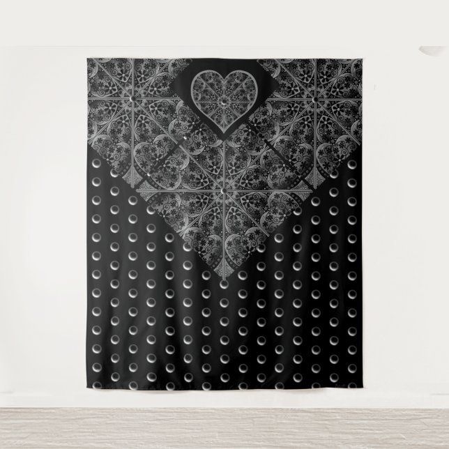 Ceramic Lace Black Tapestry (Front)