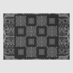 Ceramic Lace Black Tissue Paper