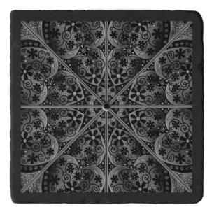 Ceramic lace Black Trivet