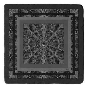Ceramic lace Black Trivet