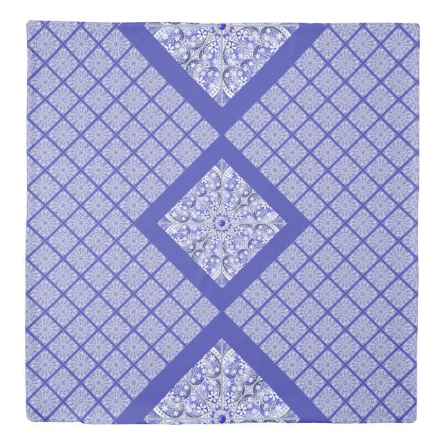 Ceramic Lace Blue of Greece Duvet Cover (Front)