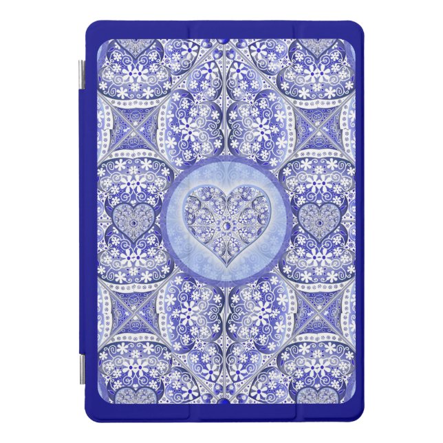 Ceramic lace Blue of Greece iPad Pro Cover (Front)