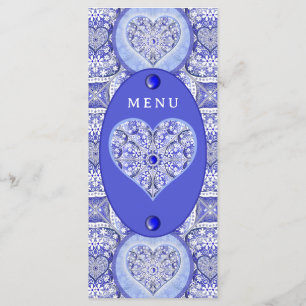 Ceramic Lace Blue of Greece Menu
