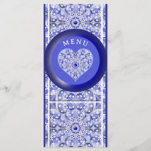 Ceramic Lace Blue of Greece Menu