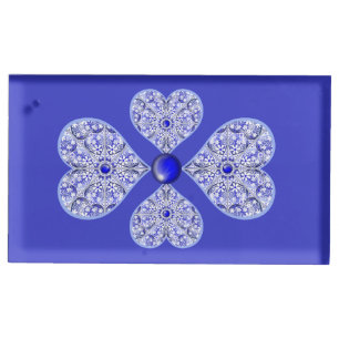 Ceramic Lace Blue of Greece Place Card Holder