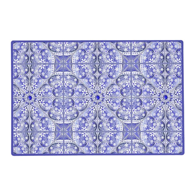 Ceramic Lace Blue of Greece Placemat (Front)