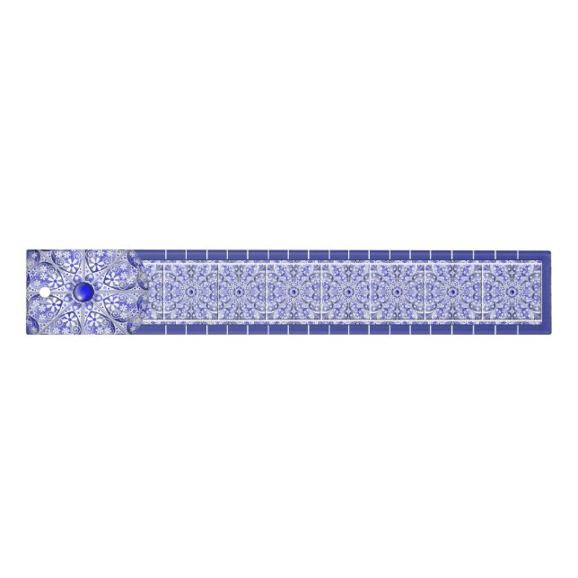 Ceramic Lace Blue of Greece Ruler (Front)