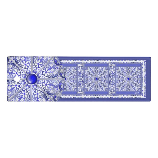 Ceramic Lace Blue of Greece Ruler (Front)
