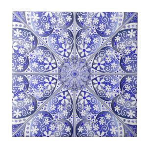 Ceramic Lace Blue of Greece Tile