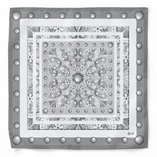 Ceramic Lace grey Bandana