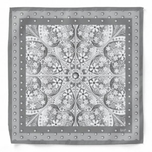 Ceramic Lace grey Bandana