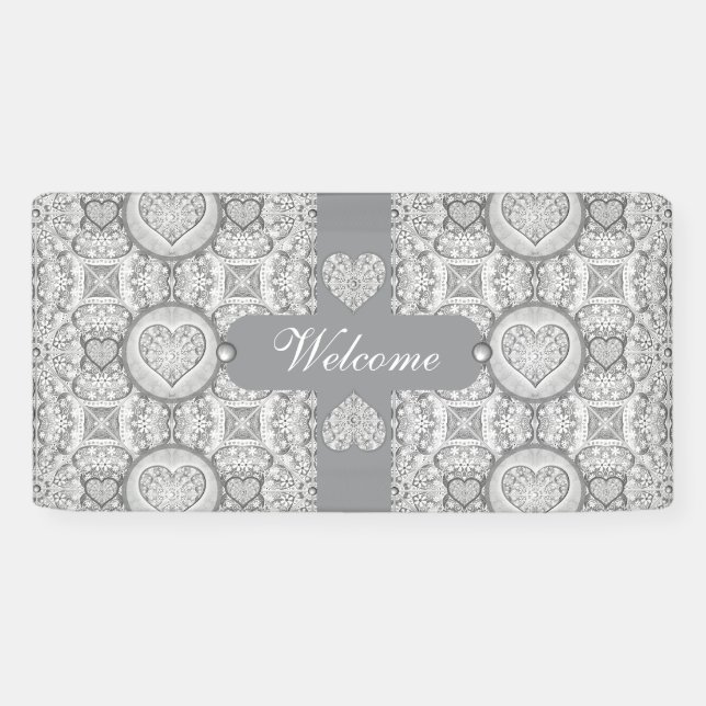 Ceramic lace Grey Banner (Horizontal)