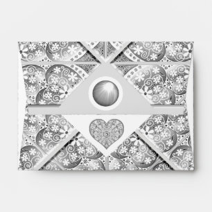 Ceramic Lace grey Envelope