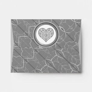 Ceramic Lace grey Envelope